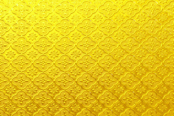 Shiny yellow gold Stained glass texture background