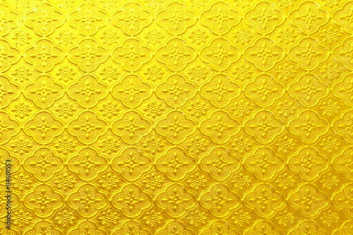 Shiny yellow gold Stained glass texture background