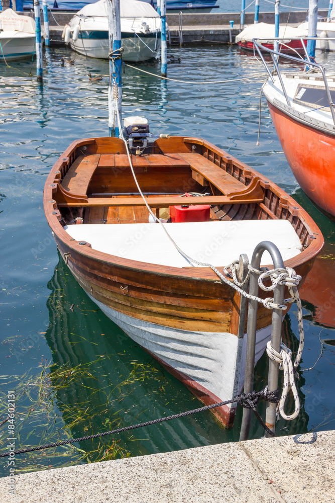Boat on Iseo lake