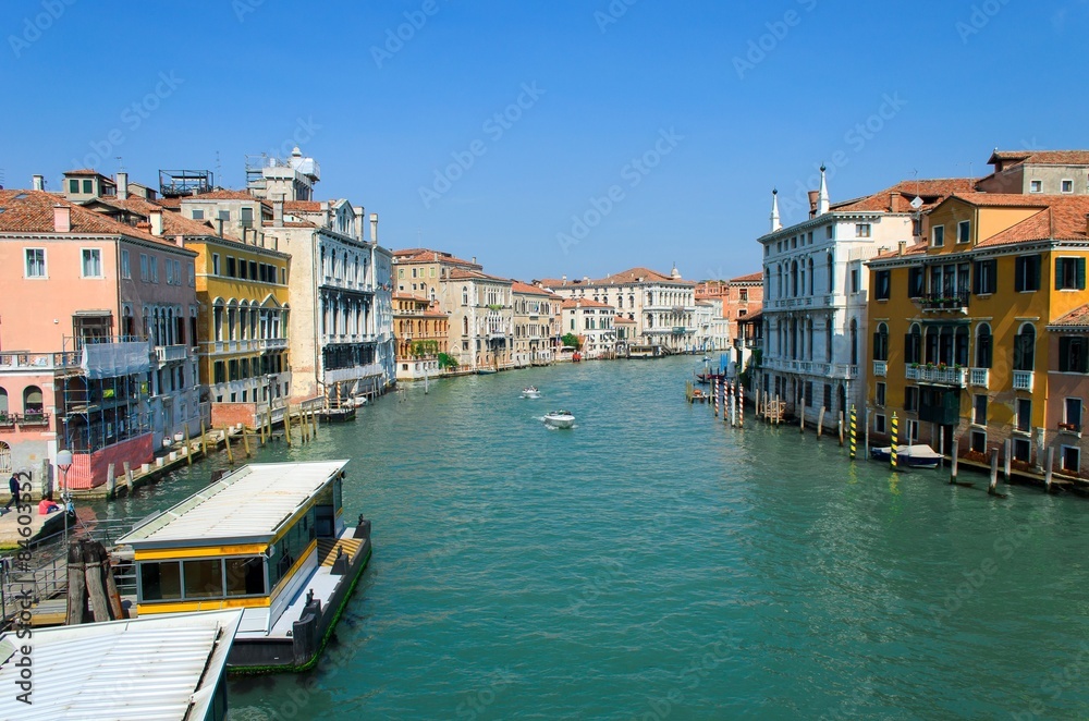 Canal Grande from Accademia Bridge, Florence, Italy