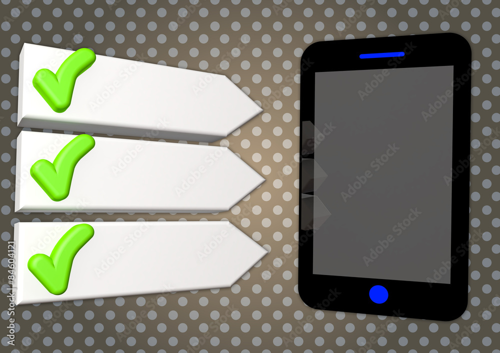 Pfeil Pfeile Handy Smartphone Symbol Platzhalter Balken Punkte Stock ...
