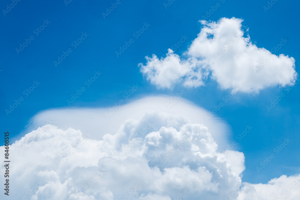 Naklejka premium Blue sky with clouds