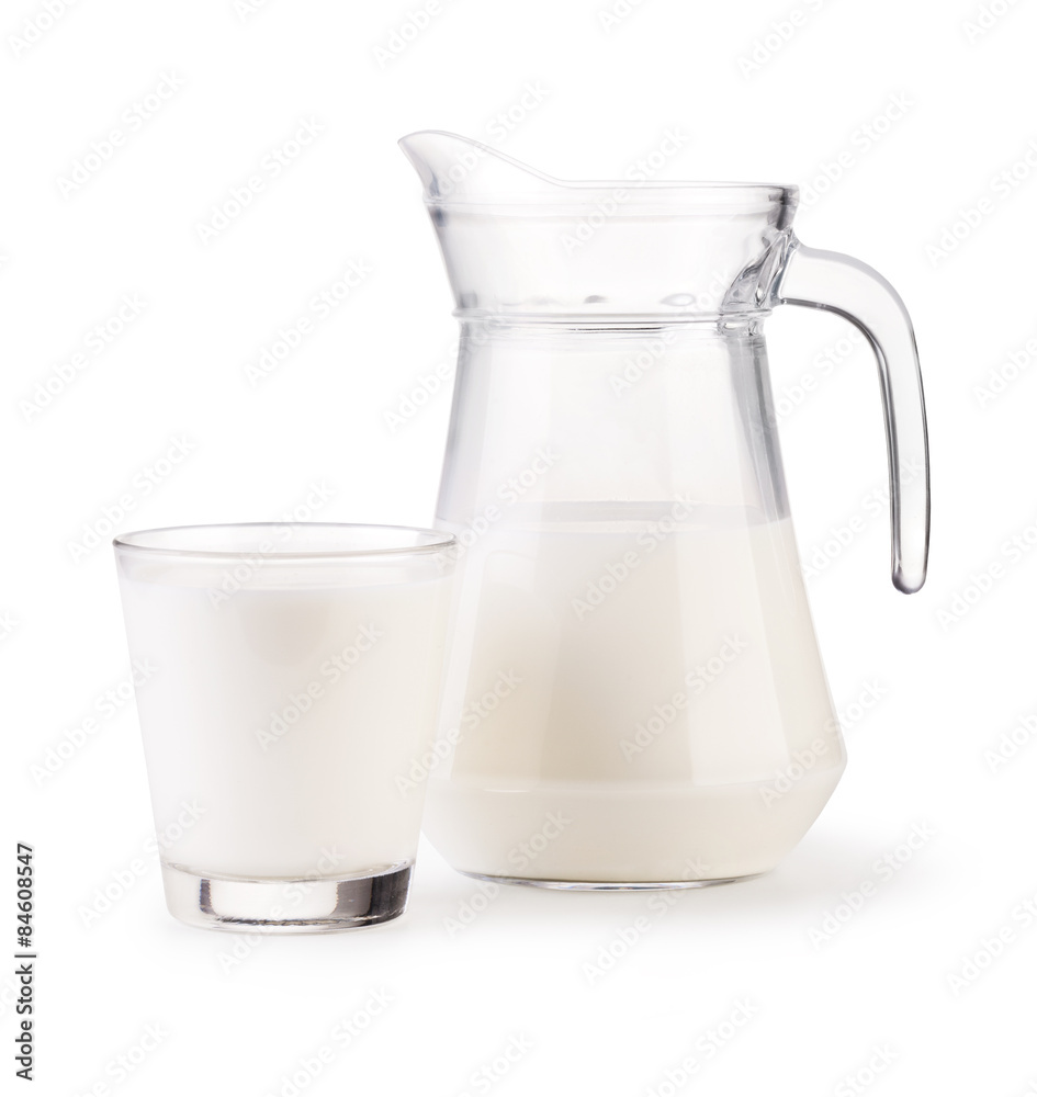 Glass jug milk Glass jug milk