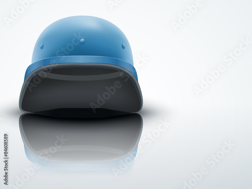 Light Background Military helmet of United Nations