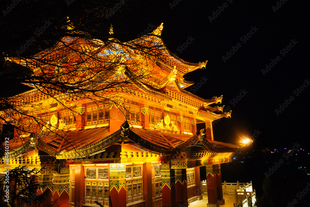 Buddist temple in Zhongdian Buddist temple in Zhongdian