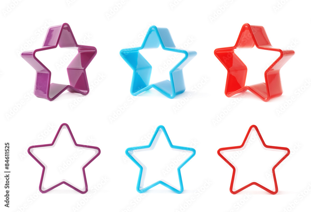 Star shaped baking mold form set Star shaped baking mold form set