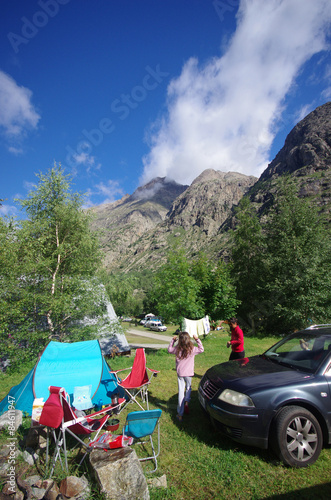 Obraz na plátně bivouac en montagne - oisans