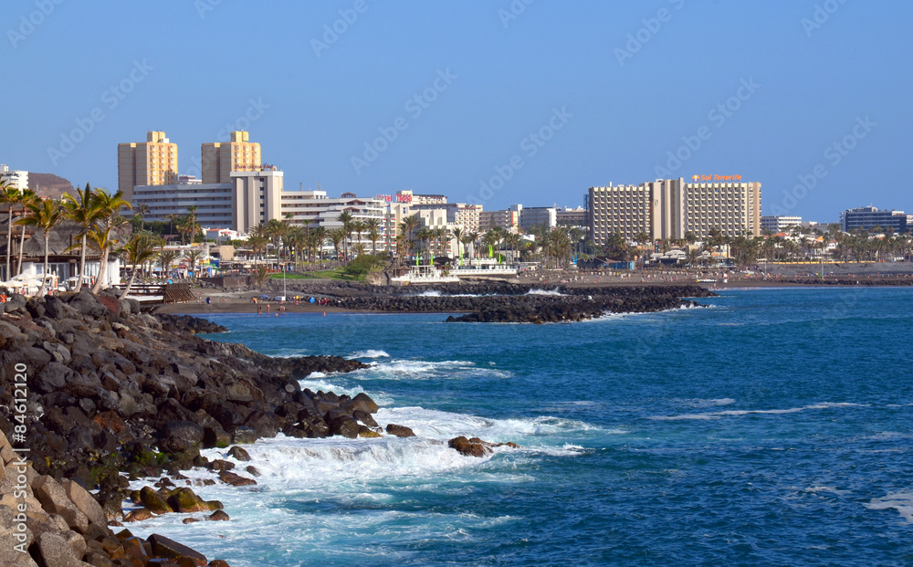 View of Tenerife South Canary Islands.