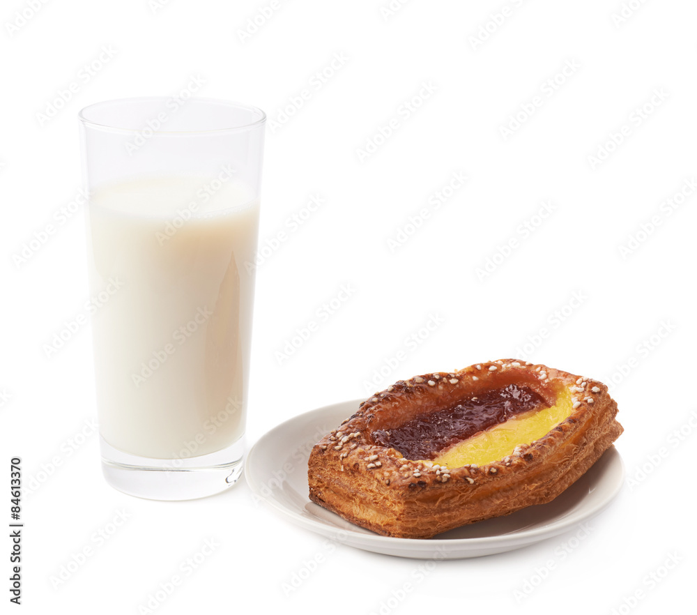 Sweet bread bun pastry isolated Sweet bread bun pastry isolated