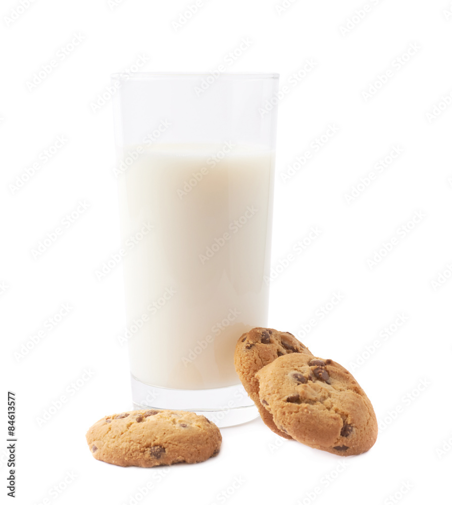Cookies and glass of milk composition Cookies and glass of milk composition