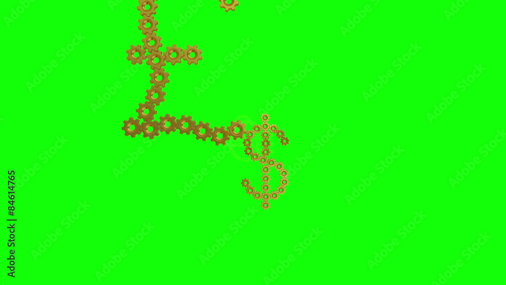 World currency, 3D animation. World currency, 3D animation.