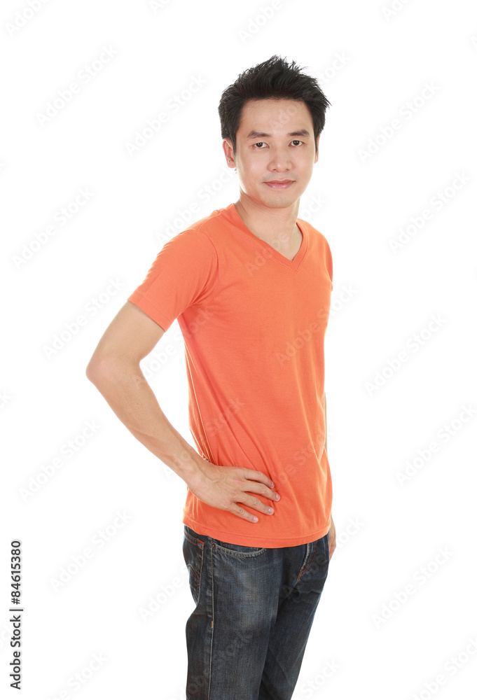 man with t-shirt (side view)