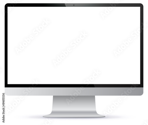 Computer screen vector illustration