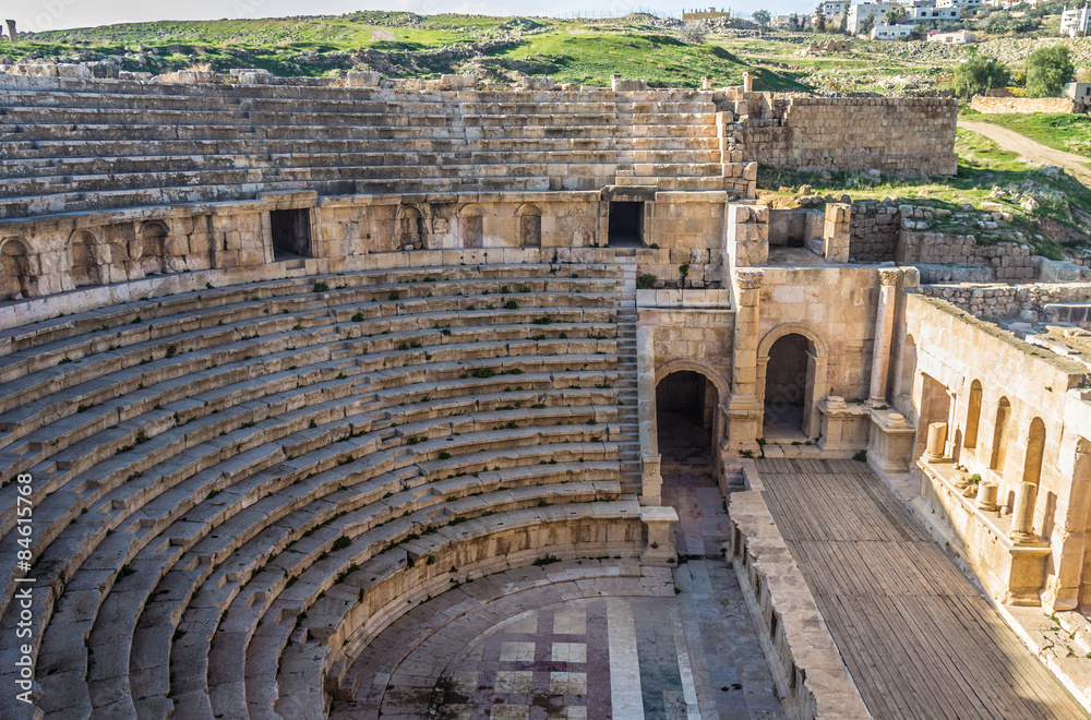 Amphitheater of Jerash in Jordan