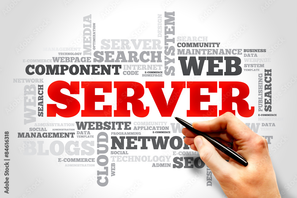 Server word cloud concept Server word cloud concept