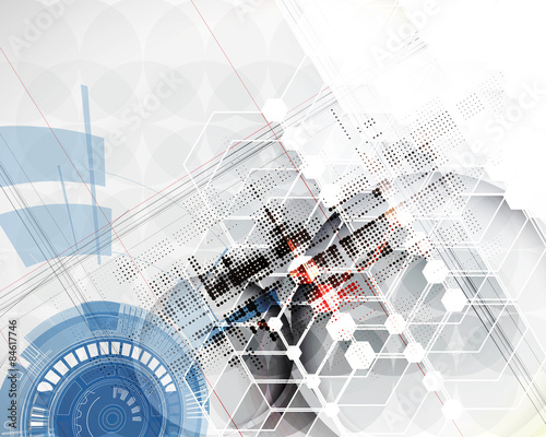 Abstract new progressive technology for business solutoin