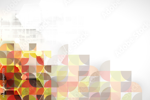 Abstract new progressive technology for business solutoin