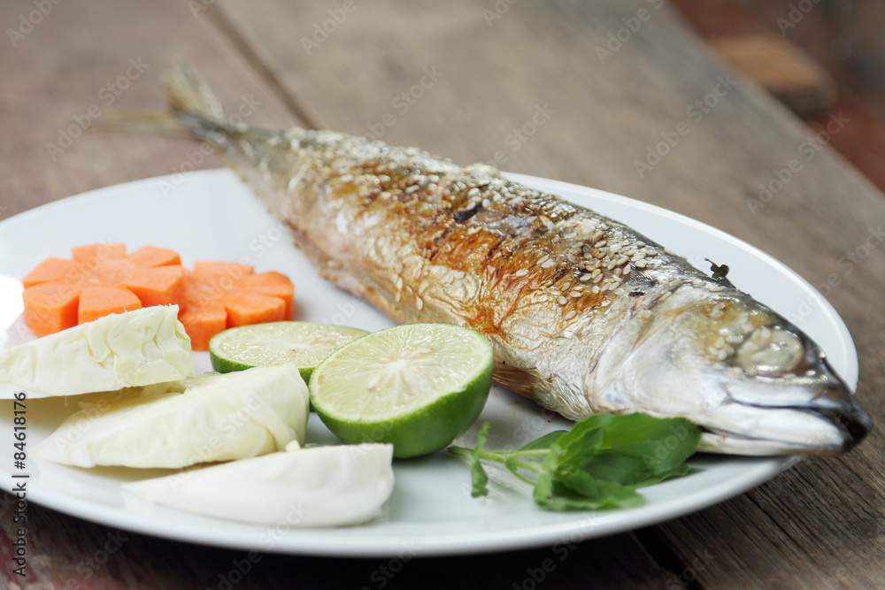Saba Teriyaki or mackerel. grill. Saba Teriyaki or mackerel. grill.