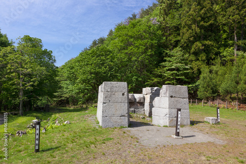 橋野高炉跡 一番高炉（岩手県釜石市）