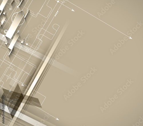 Abstract new progressive technology for business solutoin