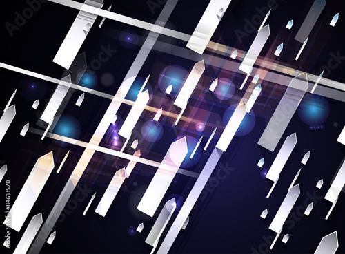 Abstract new progressive technology for business solutoin