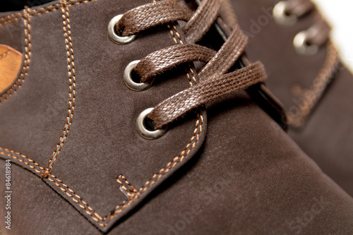 Male shoes. close-up