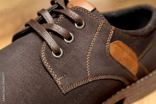 Male shoes. close-up