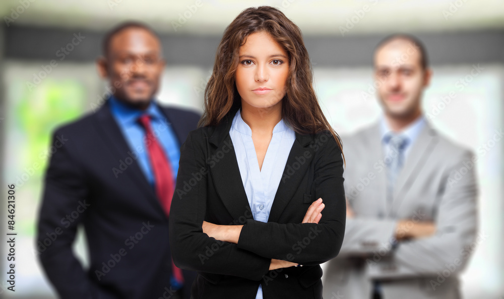 Group of smiling business people Group of smiling business people