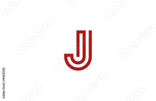 Letter J Logo vector alphabet design element template. ABC conce