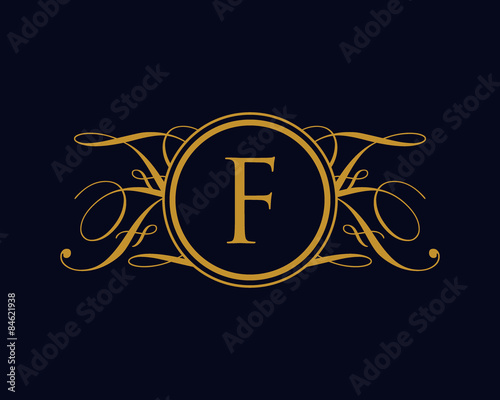 Luxurious Royal Elegant Logo F