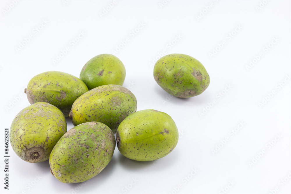 Hog plum with isolate background. Hog plum with isolate background.