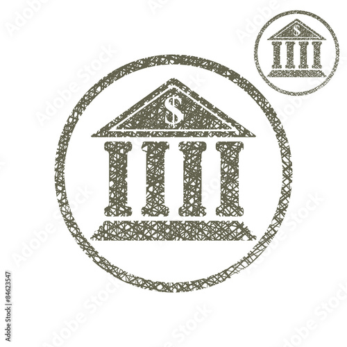 Bank building vector simple...