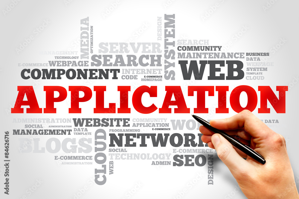 Application word cloud, business concept Application word cloud, business concept