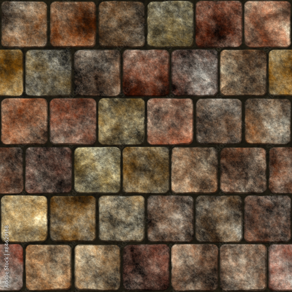Fototapeta premium Stone wall seamless generated texture