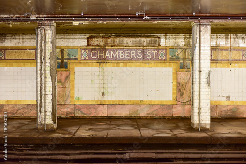 Chambers Street Subway Station - New York City
