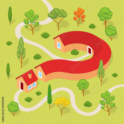 The house in the form of a question mark