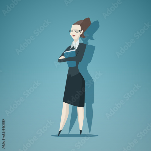 Business woman vector isolated