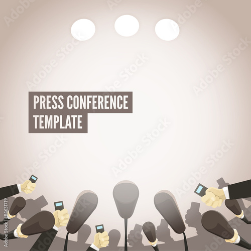 Press conference template