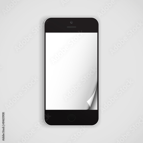 Online magazine on smartphone template