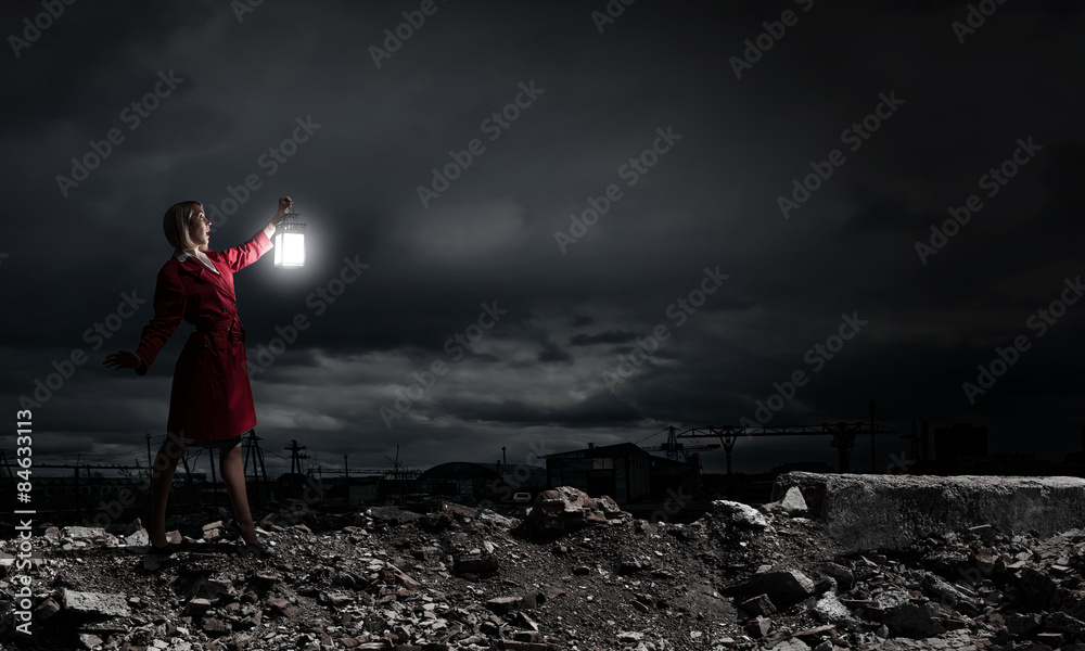 Obraz premium Lost in darkness