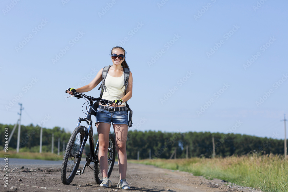 Fototapeta premium Summer bike walk