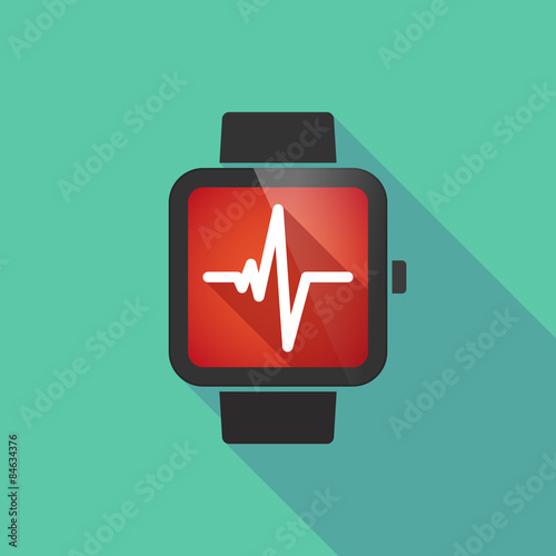 Smart watch with a heart beat sign