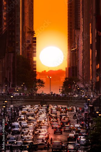 Photography Manhattanhenge in New York City