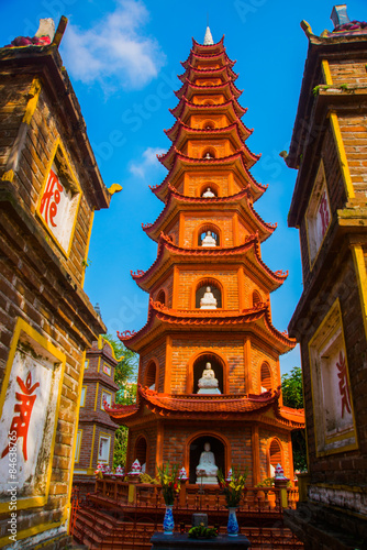 Hanoi vietnam  Tran Quoc Pagoda - Hanoi, Vietnam.it's a famous tourist destination in hanoi, vietnam photo