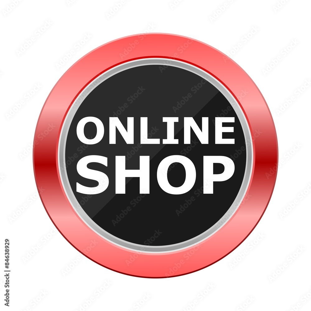 Online Shop Red Button