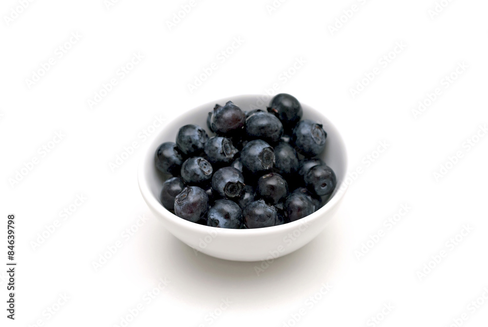 A bowl of blueberries A bowl of blueberries