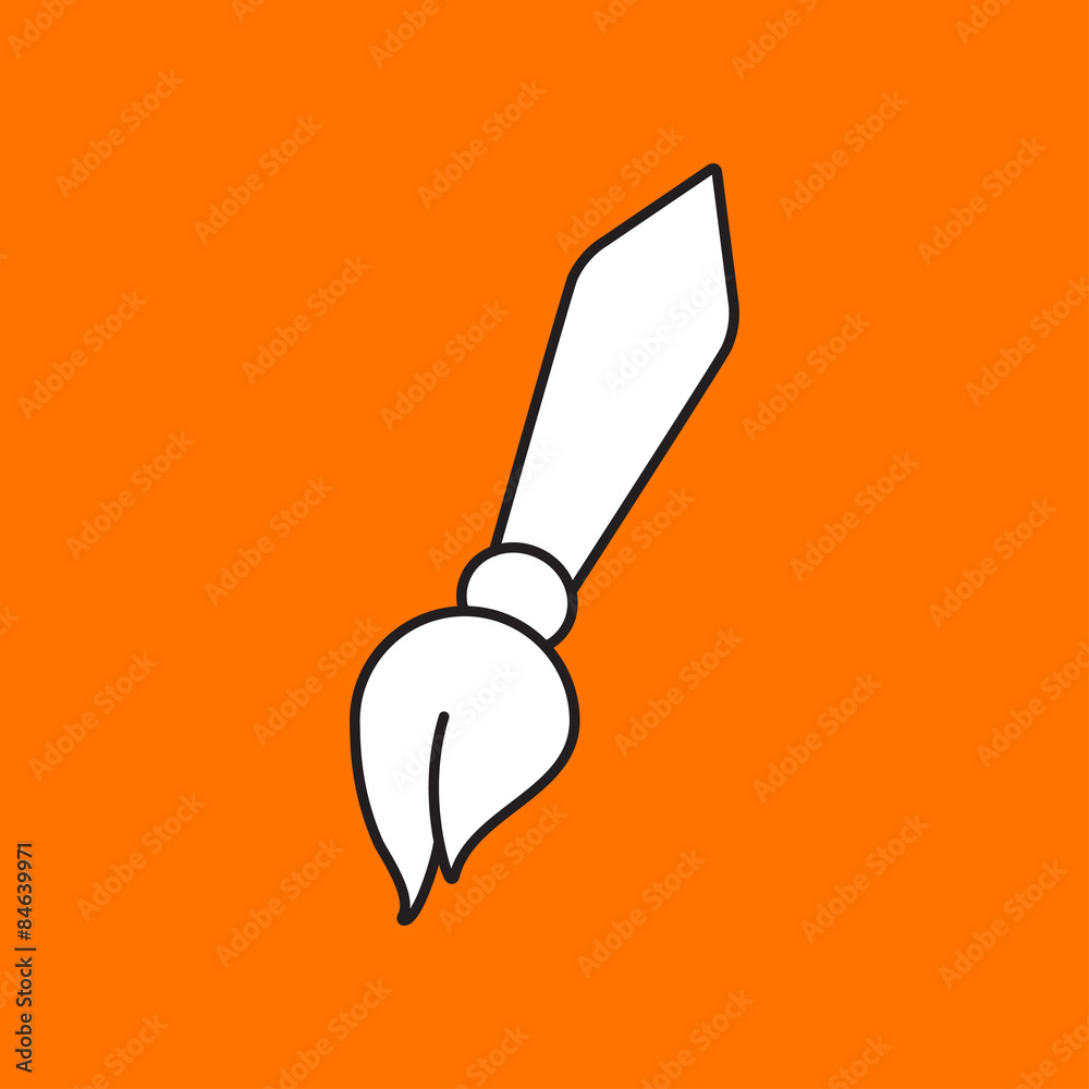 Vector brush icon. Eps10 Vector brush icon. Eps10