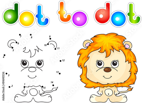 Funny and cute lion