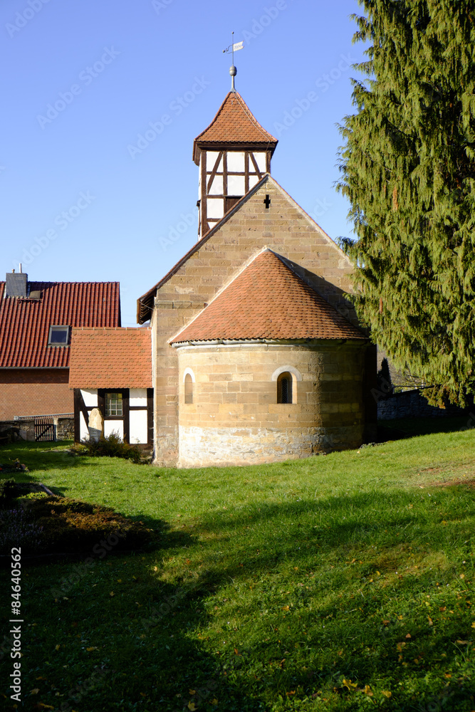 romanische Kirche Schkauditz, Burgenlandkreis, Sachsen-Anhalt,