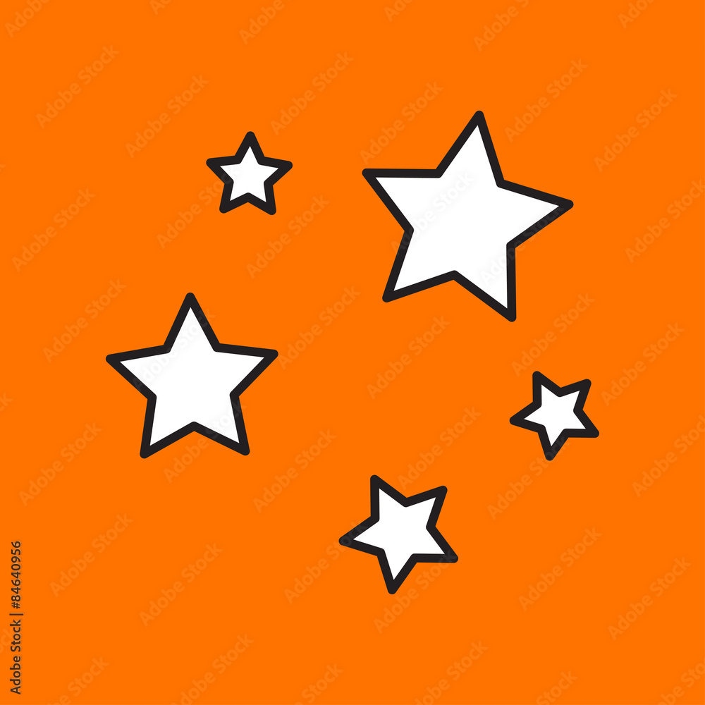 Fototapeta premium Vector stars icon. Eps10